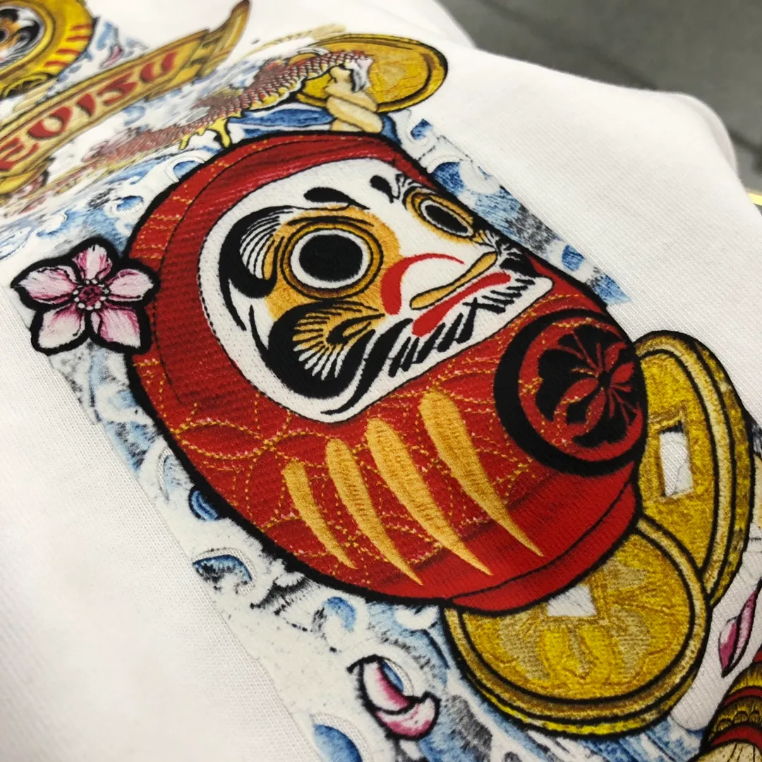 EVISU 2024New Arrival M T : White Size ：S～XXL S 44 96 68 100-120 M 46 102 70 120-140 L 48 108 72 140-160 XL 50 116 74 160-180 XXL 52 122 76 180